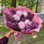 Букет сирени с пионами